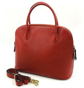 ヴィンテージ CELINE セリーヌ ボリード MC96 2way ハンド ショルダーバッグ 本革 レザー ボルドー RED