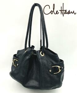 COLE HAAN DENNEY BLACK B21437 コールハーン ショルダーバッグ SADDLE SHOULDER BAG