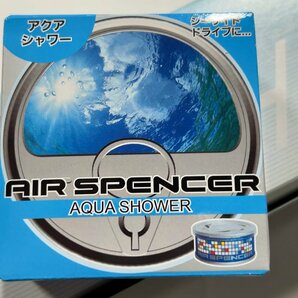 人気の自動車用芳香剤 栄光社 エアースペンサーブルー AIR SPENCER BLUE 丸缶タイプ 【アクアシャワー】 10個の画像1