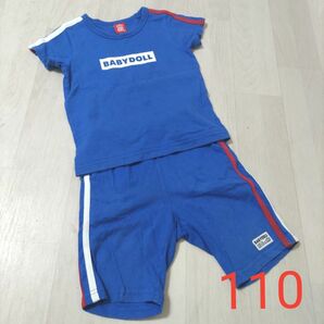 ☆　BABY DOLL　ベビードール　半袖Tシャツ　ハーフパンツ　110サイズ　男の子向け　 上下セット 　セットアップ　