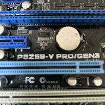 ASUS P8Z68-V PRO/GEN3 マザーボード メモリＩＯパネル付き　LGA1155 中古動作品_画像2