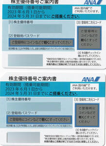 ANA株主優待券★2枚★送料込★2024年5月31日まで有効