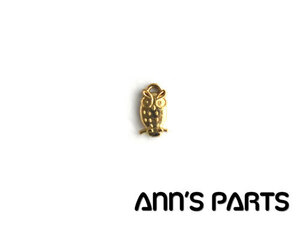 ◆Ann's Parts◆　cha06_12.メタルチャーム　生き物　フクロウ