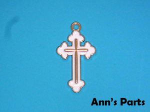 ◆Ann's Parts◆　epo05_2a.エポチャーム　十字架＜白＞