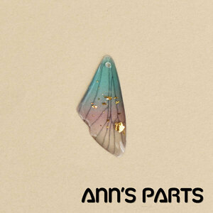 ◆Ann's Parts◆　acr03_10.アクリルパーツ 蝶の羽　ライト（小）