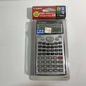 394【未開封品】canon キャノン 関数電卓 F-788dx シュミレーション計算機能 計算器 計算機 メモリ20/2行表示/科学定数の画像1