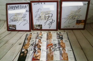  rare Professional Wrestling active service last. contest no. 64 fee width .. Taro raw . last. autograph autograph DDT Professional Wrestling height mountain .. hard-to-find goods tea draw wen