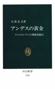 アンデスの黄金 クントゥル・ワシの神殿発掘記 中公新書／大貫良夫(著者)