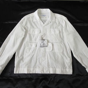 エンジニアードガーメンツ★≪≪税込定価 29,700円≫≫★ 2021ss★ Bowling Shirt - Solid Cotton Lawn / White【XS】の画像1