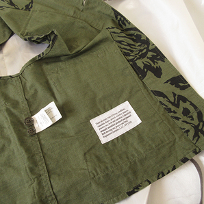 エンジニアードガーメンツ★2023ss★国内レアモデル★≪≪税込定価 42,900円≫≫★ C-1 Vest - Floral Print Ripstop/ Olive【XS】の画像7