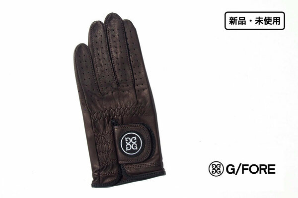 送料無料★新品｜未使用｜ジーフォア｜G/FORE｜ゴルフレザーグローブ レディース LEFT｜左手用グローブ｜M｜ESPRESSO