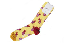 送料無料★新品｜未使用｜ハッピーソックス｜happy socks｜クルー丈カジュアルソックス｜パイナップル柄｜Pineapple Sock｜10221072_画像2