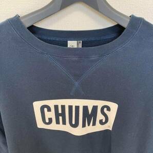CHUMS チャムス L スウェット トレーナー ネイビー 紺 アメカジ パタゴニア ビンテージ 美品の画像3