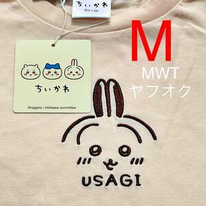 8440871 M うさぎ　レディース半袖　ハニーズ　ファッション　Tシャツ　半袖　夏　服　刺繍　ちいかわ　ハチワレ　モモンガ　honeys MWT 