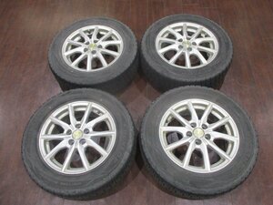 中古★MANARAY SPORT EUROSPEED SPIDER★15インチ スタッドレスタイヤ ホイール４本セット★195/65R15★6J/100/５穴/+45★プリウス等