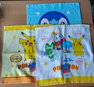 Pokemonポケモン　ハンドタオル3枚セット(新品、未使用)