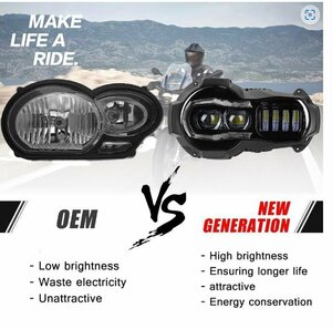 オートバイ LED ヘッドライトプロジェクター BMW R1200GS 2004-2012 R 1200GS ADV