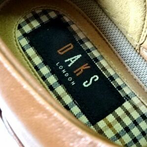 新品 madras製造 DAKS LONDON 日本製 本牛革 レザー ビジネスシューズ 靴 26.5cm 茶キャ マドラス ダックス ロンドン メンズ 男性 紳士用の画像6