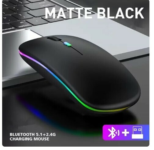 Bluetoothワイヤレスマウス USB充電 MATTEBLACK