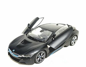 BMW i8 2ドア 1/14スケール ミニカー FF車 ガルウィング リアルデザイン インテリア マットブラック