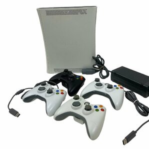 マイクロソフト Microsoft ゲーム機 Xbox360 CONSOLE 本体 コントローラー セット 家庭用ゲーム機 ホワイト パソコン 希少 通電可の画像1