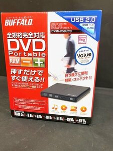 BUFFALO　USB2.0用外付けポータブルDVDドライブ　DVSM-P58U2/B