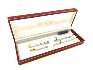 SIGNORA 万年筆 ボールペン 2点セット ケース付き ビジネスシーンにも