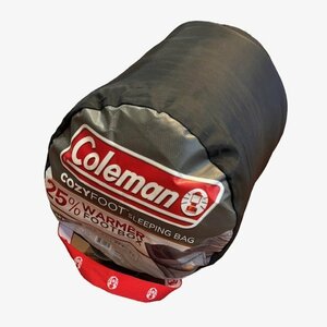 【美品】Coleman　コールマン　寝袋　COZY FOOT コージーフット　スリーピングバッグ　キャンプ　アウトドア　車中泊　防災　HMY