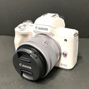 ★美品★ Canon キャノン EOS KissM EF-M15-45IS STM kit ミラーレス一眼レフカメラ 2580万画素 カメラ ミラーレス 2018年発売 HMY