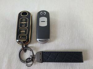  Mazda original smart key keyless remote control SKE13D01 + key case 