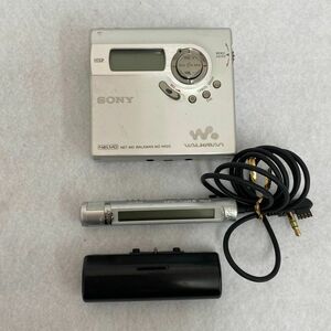 Y334-O18-2925 ◎ SONY ソニー MD WALKMAN MDウォークマン MZ-N920 オーディオ機器 シルバーカラー リモコン付き 通電OK ④