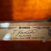 C822-K55-303 YAMAHA ヤマハ V7 4/4 Annno 2003 ヴァイオリン バイオリン 4弦 弦楽器 弓/ハードケース付き ②_画像4