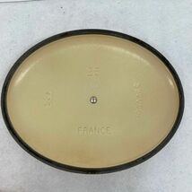 D158-O18-3267 LE CREUSET ル・クルーゼ ホーロー鍋 シグニチャー ココット・オーバル 25cm オレンジ系 約長径26×短径21×高さ10cm ②_画像9