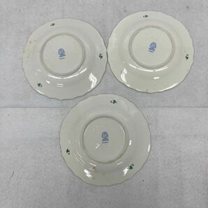 D133-K44-4423 HEREND ヘレンド インドの華 プレート 5枚セット 皿 金彩 洋食器 まとめ 約直径19×高さ2.5cmの画像4