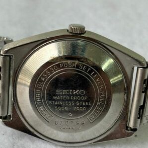 E603-D1-738◎SEIKO セイコー LORD MATIC ロードマチック LM 5606-7000 自動巻き 23石 デイデイト シルバー文字盤 メンズ 腕時計 ④の画像6
