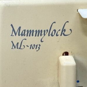 F803-O48-54 美馬精機 Mammy lock マミーロック ML-1013 ロックミシン フットコントローラー付き ハンドクラフト 通電 針動作確認済 ⑥の画像8