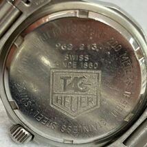 F607-K51-539◎TAG HEUER タグホイヤー 2000シリーズ 962.213 プロフェッショナル 200M クォーツ デイト シルバー文字盤 メンズ 腕時計 ④_画像6