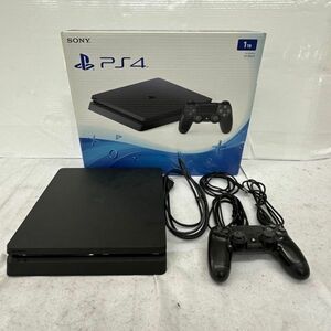 F453-O48-32 SONY ソニー PlayStation4 本体 CUH-2000B ジェットブラック プレイステーション4 PS4 コントローラー/箱付 通電OK ②