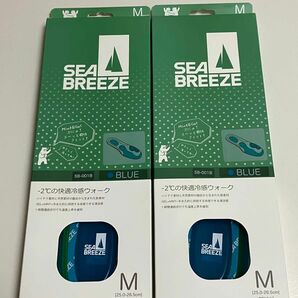 SEA BREEZE シーブリーズ　インソール SB-001B BLUE Mサイズ　２箱