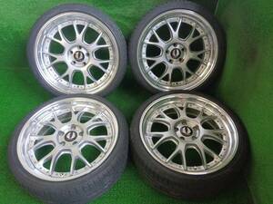 AIMGAIN エイムゲイン G2M-SR 19×8J/9J PCD114.3/5穴 タイヤ付き クラウン等に 売切!!