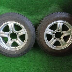 ヨコハマ GEOLANDAR i/T-S 175/80R15 社外 Weds KEELER 16×5.5J +19 ホイール付2本 ジムニー スペア等に 中古 売切!!の画像1