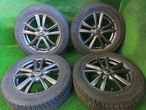 ダンロップ DSX-2 175/65R15 社外 Weds NIRVANA 15×5.5J 4H/100 タイヤ付4本 履き潰し等 中古 売切!!