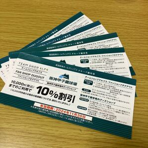 阪神甲子園球場 グッズショップ 割引券の画像1
