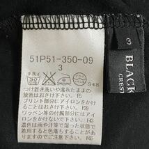 ブラックレーベルクレストブリッジ BLACK LABEL CRESTBRIDGE ワッペンロゴ刺繍 Vネック 半袖Tシャツ サイズ3 L ブラック 黒 メンズ_画像7