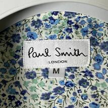 美品!! ポールスミス Paul Smith 総柄 花柄 半袖 シャツ コットン Mサイズ マルチカラー メンズ_画像7