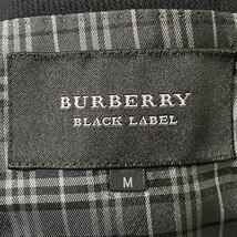 バーバリーブラックレーベル BURBERRY BLACK LABEL テーラードジャケット 裏地チェック柄 2釦 Mサイズ ブラック 黒 メンズ_画像7