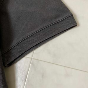 希少XXLサイズ!! エンポリオアルマーニ EMPORIO ARMANI ワンポイントロゴ 半袖 ポロシャツ チャコールグレー メンズの画像5