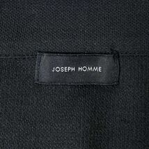 ジョセフオム JOSEPH HOMME リネン混 麻 サマーニット テーラードジャケット ショールカラー アンコン サイズ48 L相当 紺 黒 メンズ_画像7