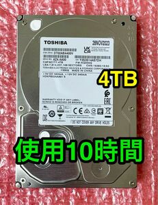 【送料無料★新品同様★使用時間《10H》4TB】東芝DT02ABA400V★3.5インチ / SATA / 2023年11月製