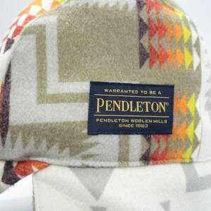 PENDLETON × TAION ペンドルトン × タイオン ネイティブ柄 ボア付き 耳あて帽子 キャップ フリー 送料350円（HLFRDの画像2